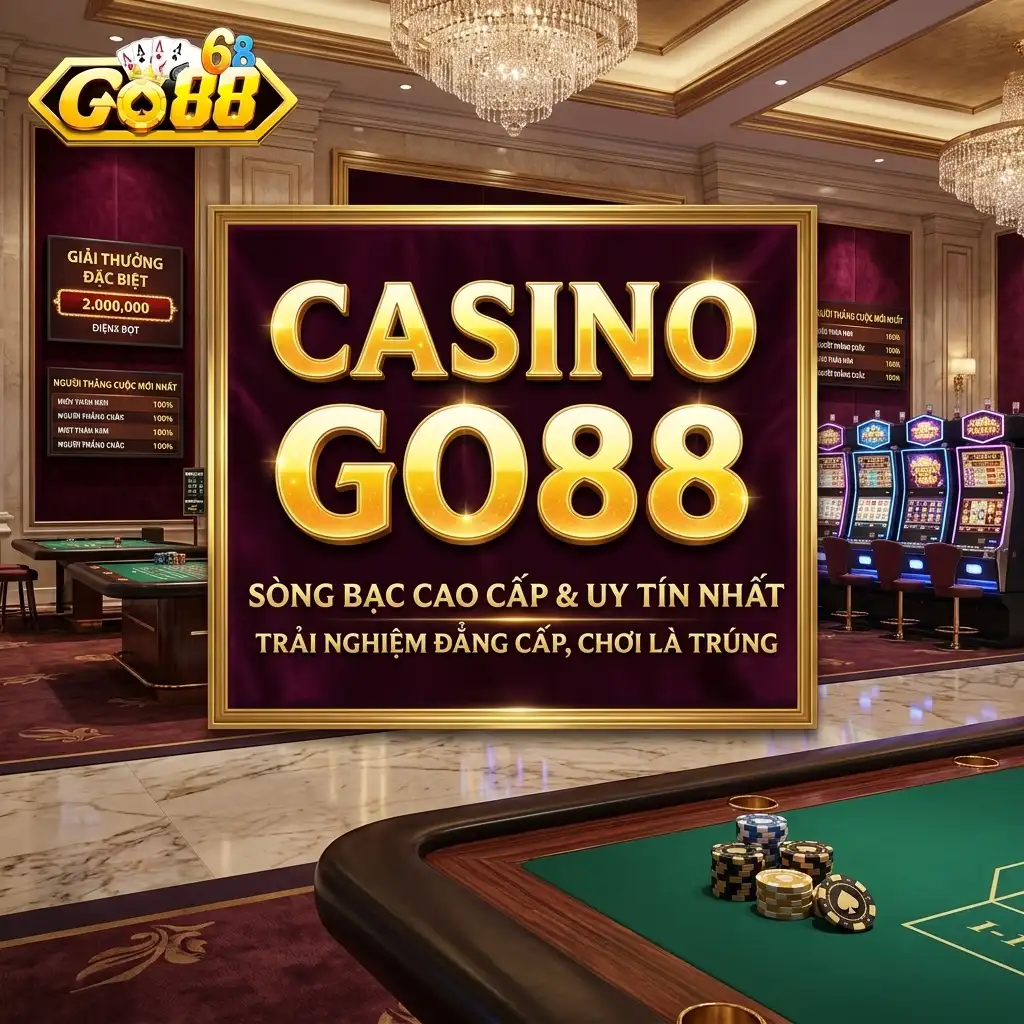 Sòng bạc live casino Go88 trực tuyến với Dealer người thật